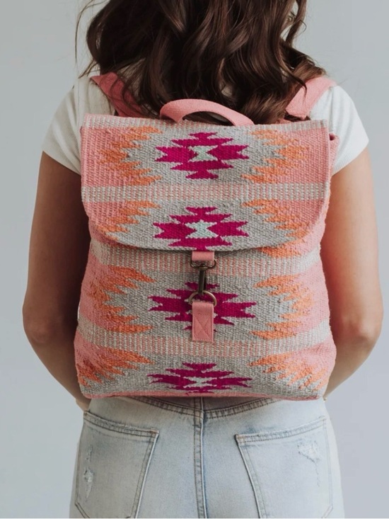 NWT Boho Festival Aztec Tribal Western Southwestern Backpack Purse Handbag Bag main image 7